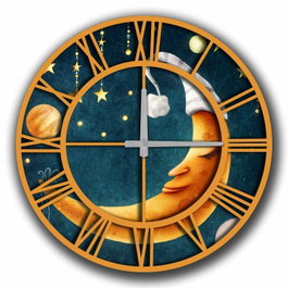 Wallity Reloj Decorativo MDF Multicolor 50 cm